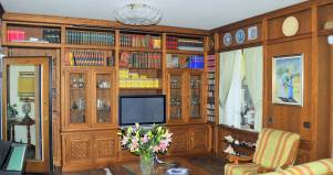Libreria boiserie design in legno